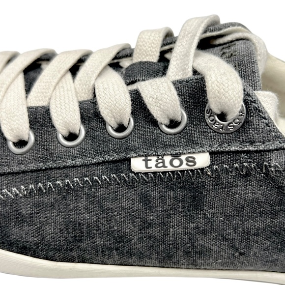 Taos Women's Star Charcoal Wash Canvas Lace Up Sneakers size 7/38 - Picture 7 of 12